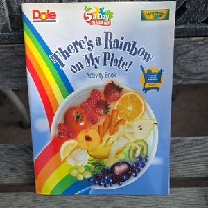 Set Of 10 Crayola Rainbow Plate Activity Books